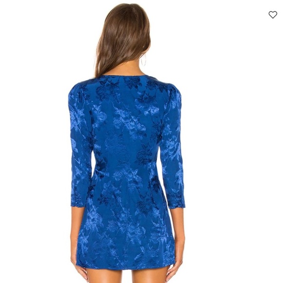 Revolve Majorelle Royal Blue Wrap Dress - Picture 3 of 7